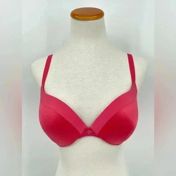 Victoria's Secret Very Sexy Push Up Padded Underwire Coral Bra, 34D - Picture 1 of 8